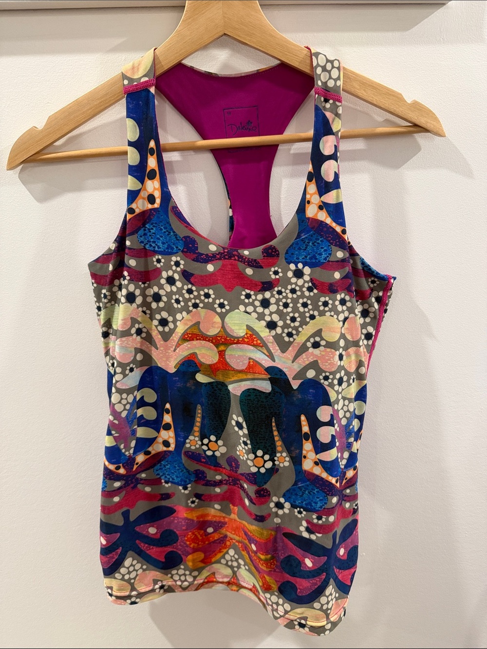 Dakine Multicolor Printed Racerback Tank Top - Navy, Pink, Purple, Orange, Cream